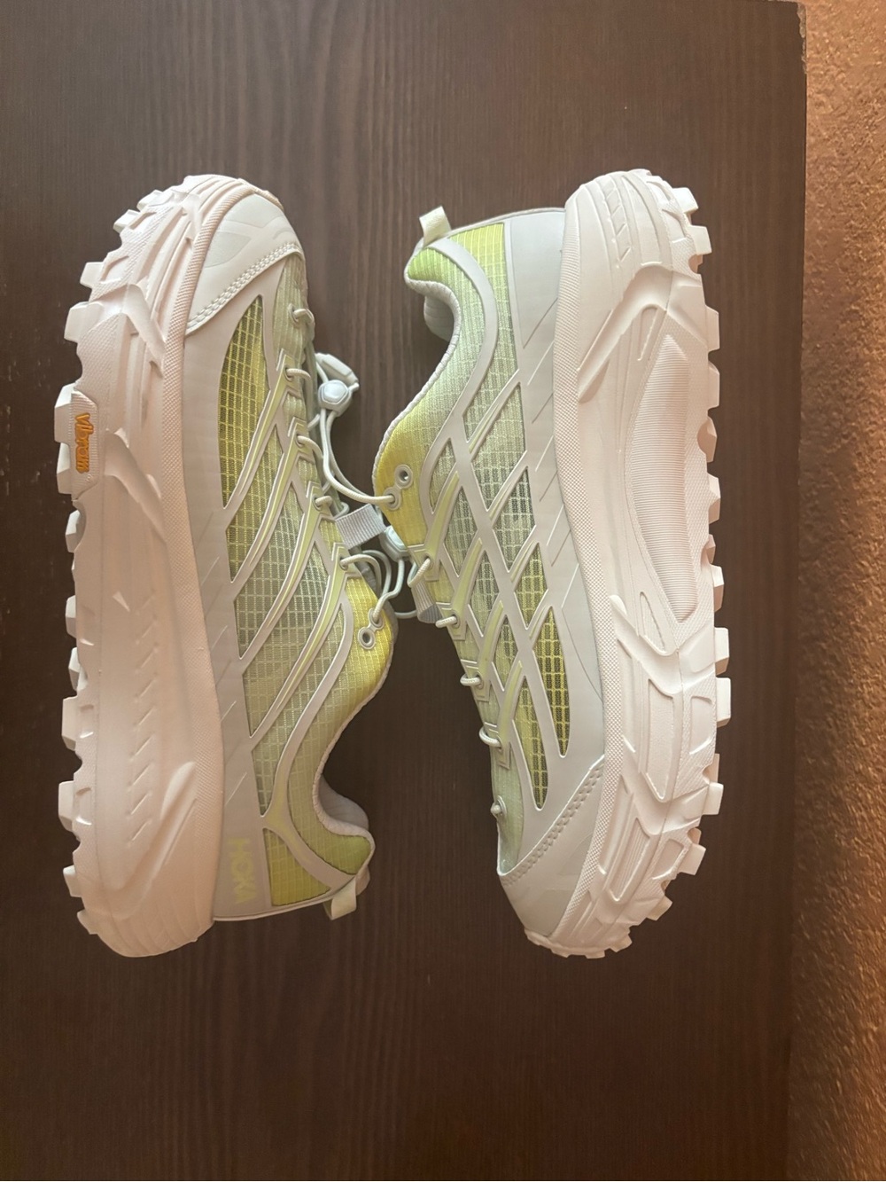 Hoka One One Mafate Three2 Grid Running Shoes Green Size 10.5M/11.5W New